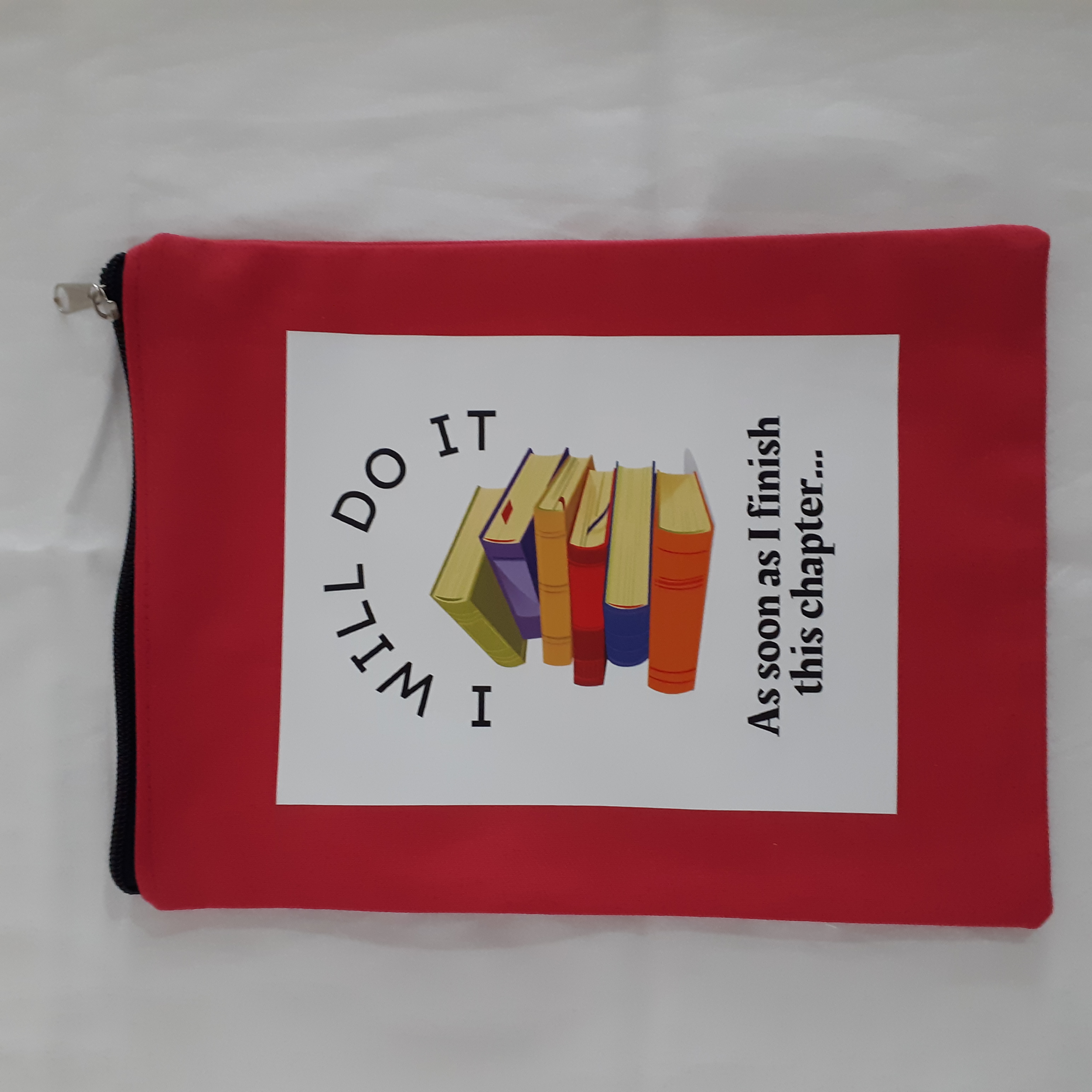 Book Sleeve Pouch Bright Pink